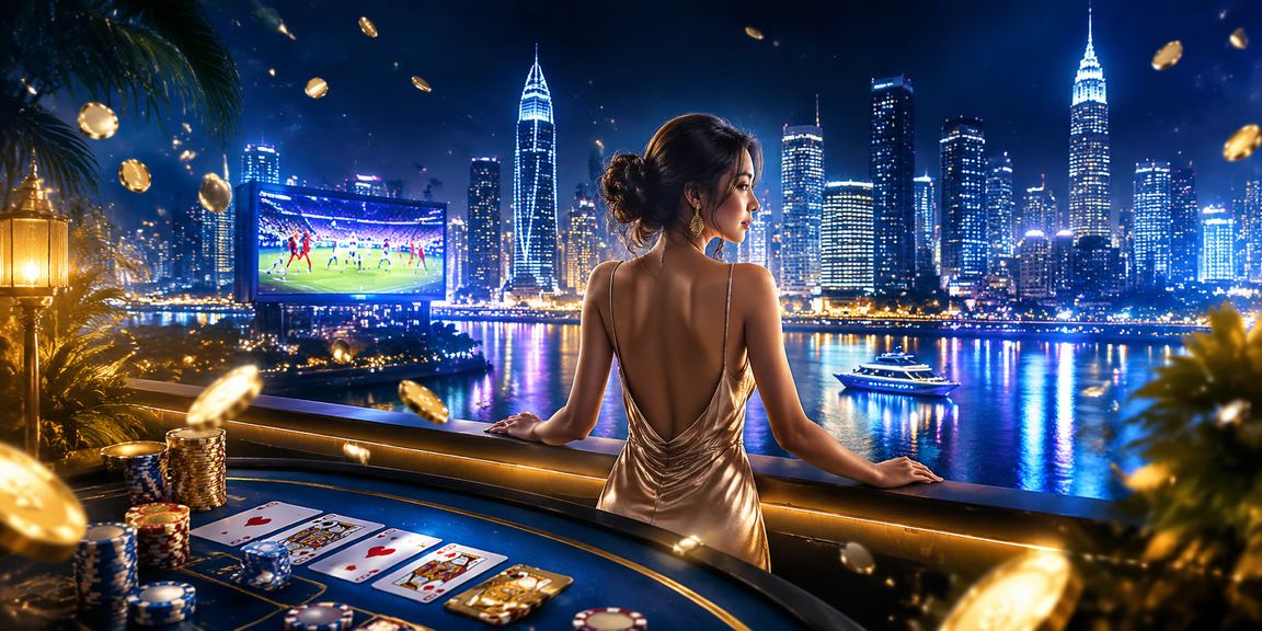 Ánh đèn neon rực rỡ tại TP.HCM gợi cảm giác baccarat sôi động – phong cách live casino trên 11823